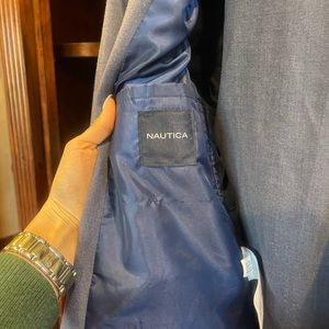 NAUTICA 2 piece suit.  Color blue. Size 12 regular boys.